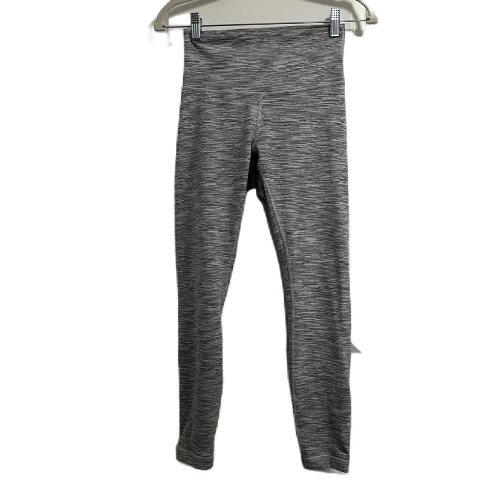 Grey and white heathered lululemon leggings